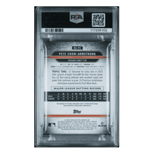 Pete Crow-Armstrong PSA 8 2024 Topps Triple Threads Autograph Rookie RC #d /199 Card #PC