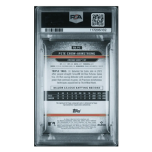 Pete Crow-Armstrong PSA 8 2024 Topps Triple Threads Autograph Rookie RC #d /199 Card #PC