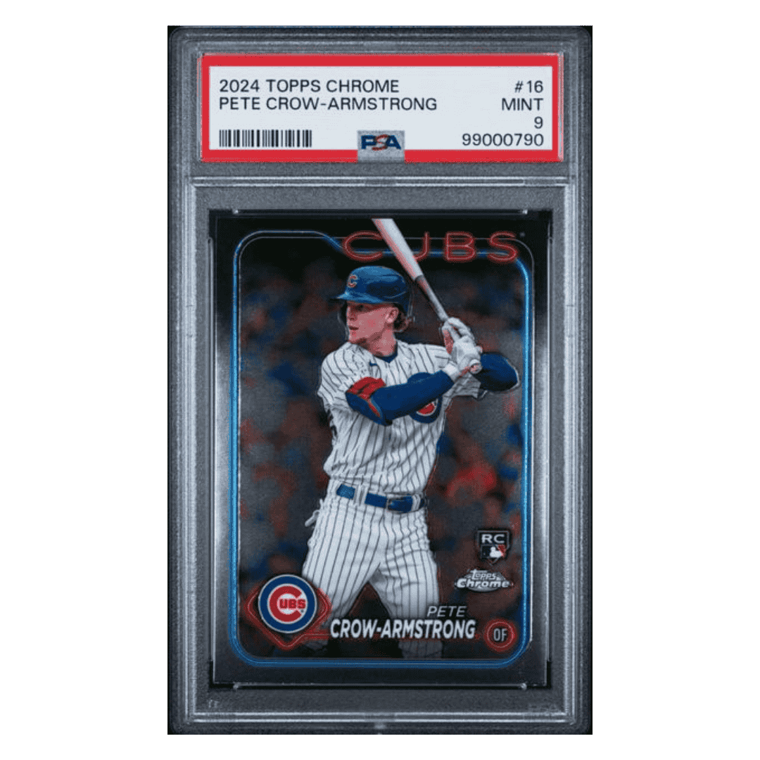 Pete Crow-Armstrong PSA 9 2024 Topps Chrome Rookie RC Card #16