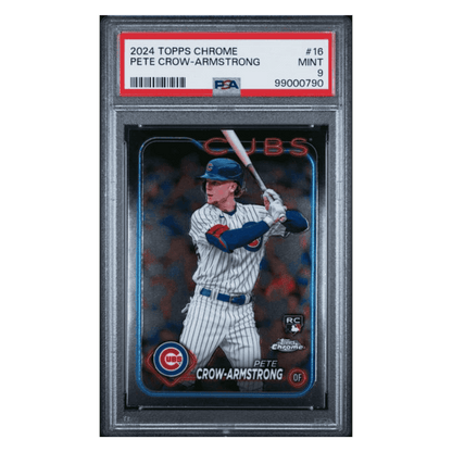 Pete Crow-Armstrong PSA 9 2024 Topps Chrome Rookie RC Card #16