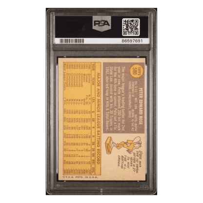Pete Rose PSA 3 1970 Topps Card #580