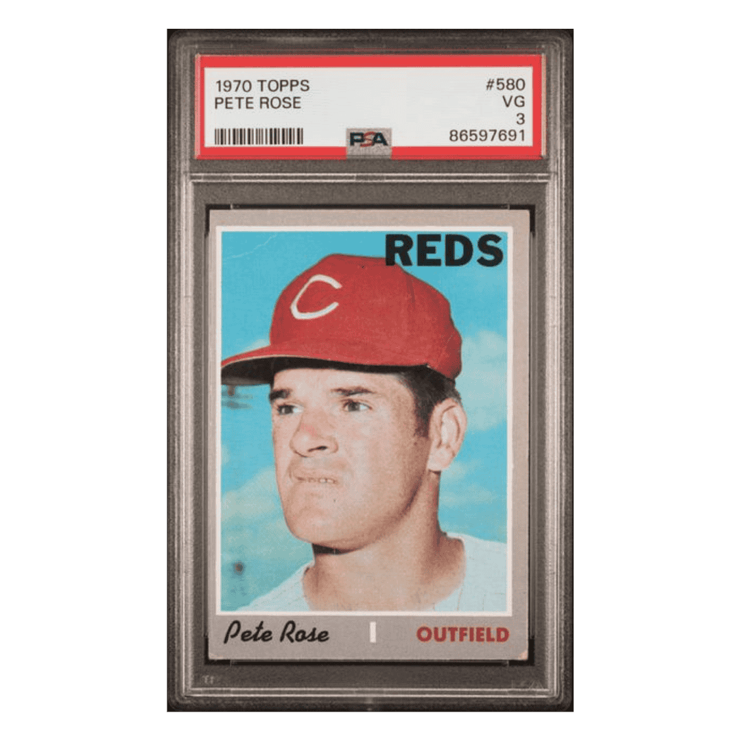 Pete Rose PSA 3 1970 Topps Card #580