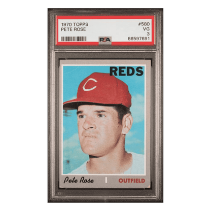 Pete Rose PSA 3 1970 Topps Card #580