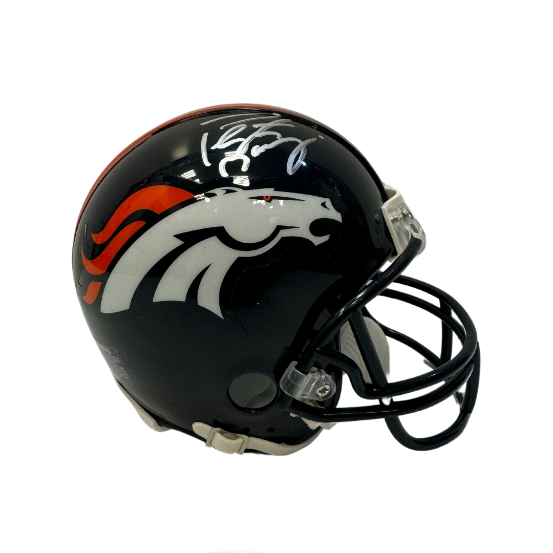 Peyton Manning Denver Broncos Autographed Mini Speed Helmet - Fanatics COA