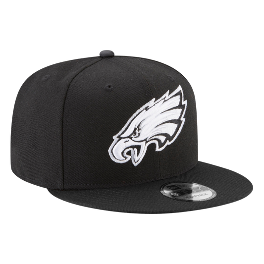Philadelphia Eagles Black & White 9FIFTY Snapback Hat
