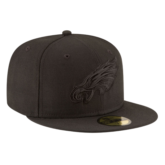 Philadelphia Eagles Black On Black 59FIFTY Fitted Hat