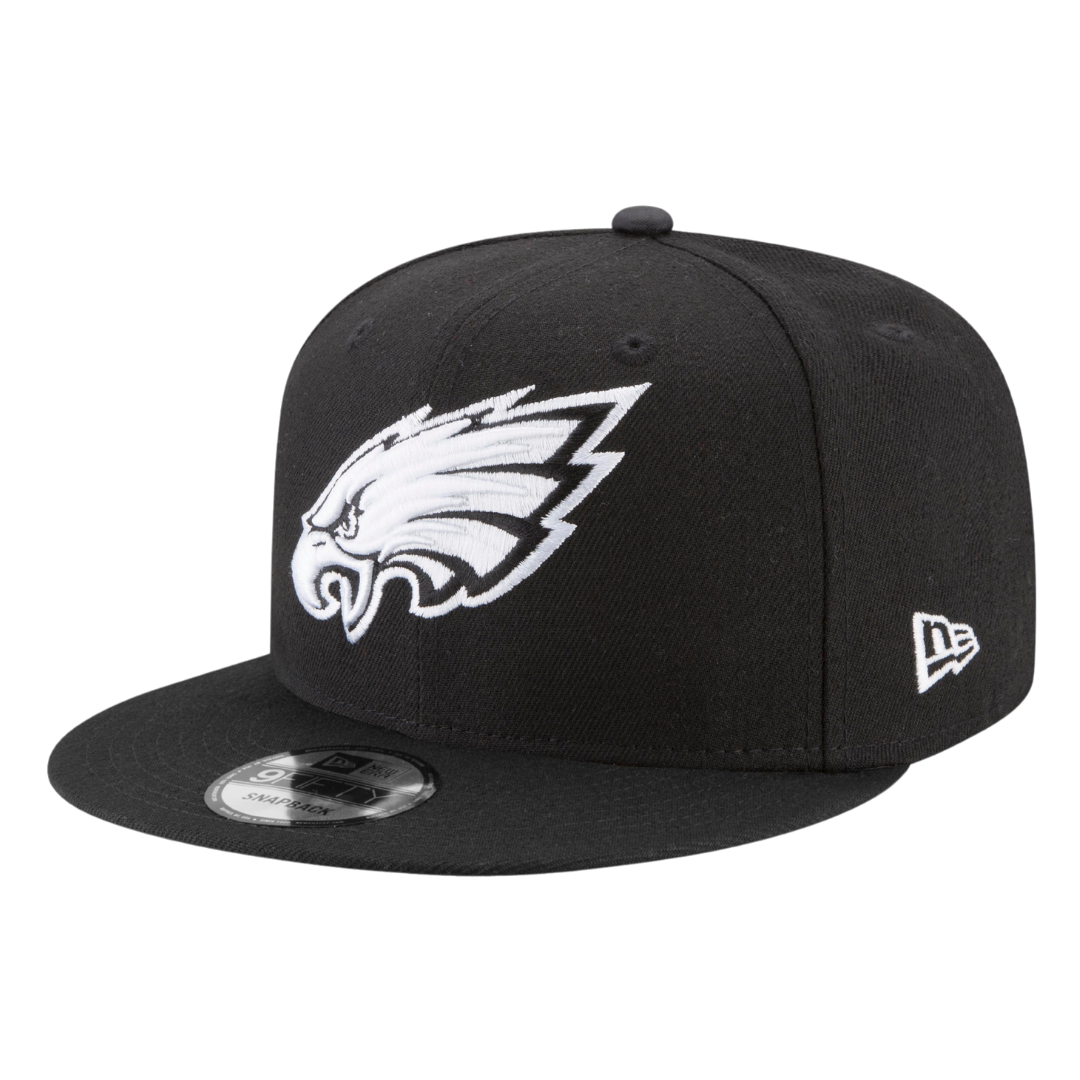 Philadelphia Eagles Black & White 9FIFTY Snapback Hat