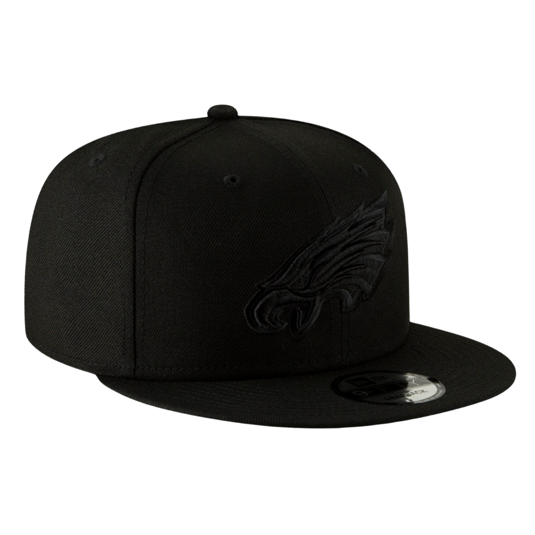 Philadelphia Eagles Black on Black New Era 9FIFTY Adjustable Snapback Hat