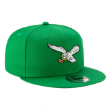 Philadelphia Eagles Kelly Green Throwback New Era 9FIFTY Adjustable Snapback Hat
