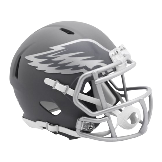 Philadelphia Eagles Slate Speed Riddell Mini Football Helmet