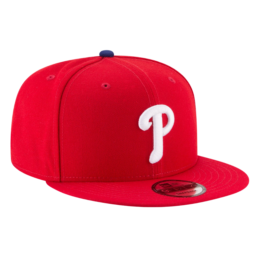 Philadelphia Phillies Official Team Color Red New Era 9FIFTY Adjustable Snapback Hat