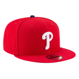 Philadelphia Phillies Official Team Color Red New Era 9FIFTY Adjustable Snapback Hat