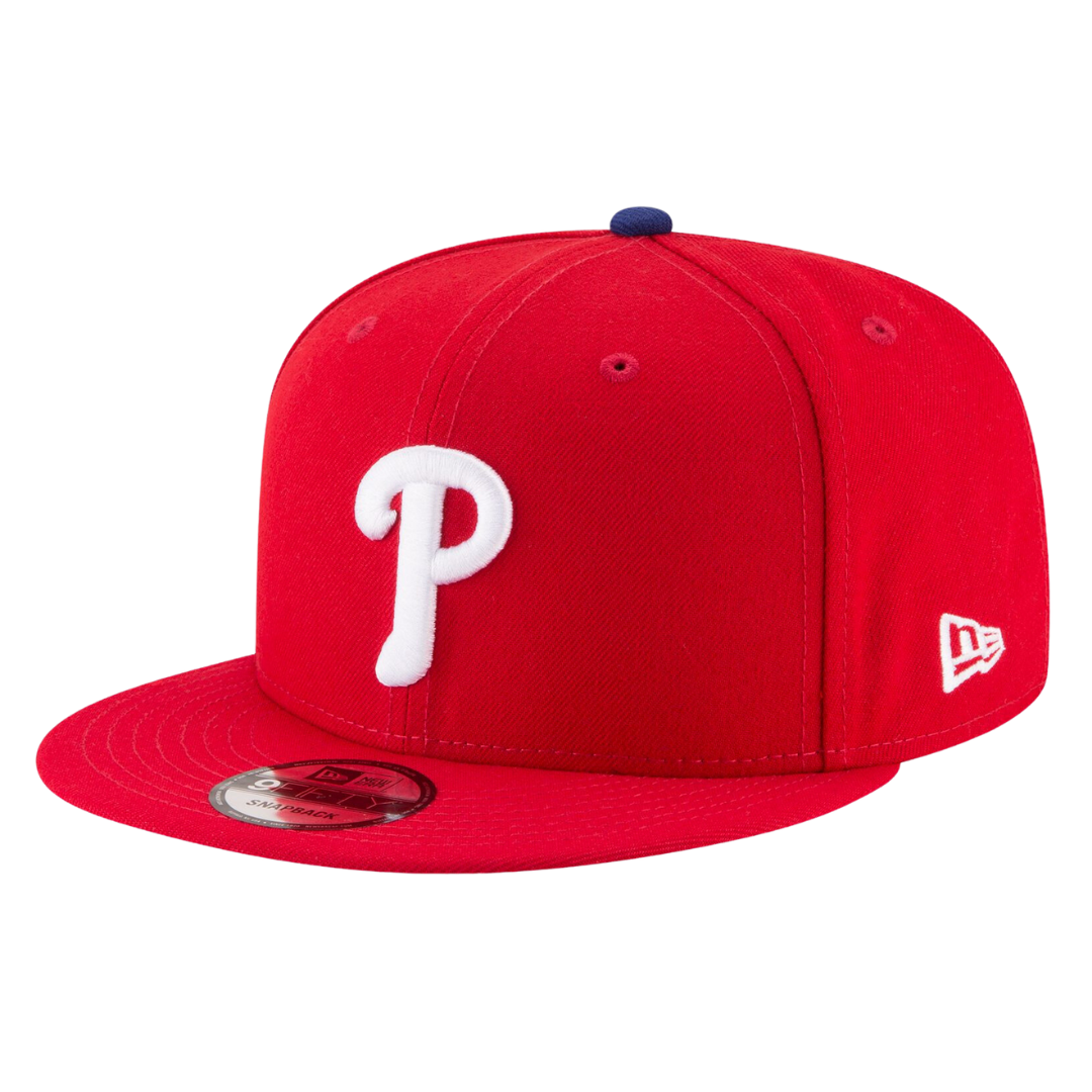 Philadelphia Phillies Official Team Color Red New Era 9FIFTY Adjustable Snapback Hat