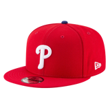 Philadelphia Phillies Official Team Color Red New Era 9FIFTY Adjustable Snapback Hat