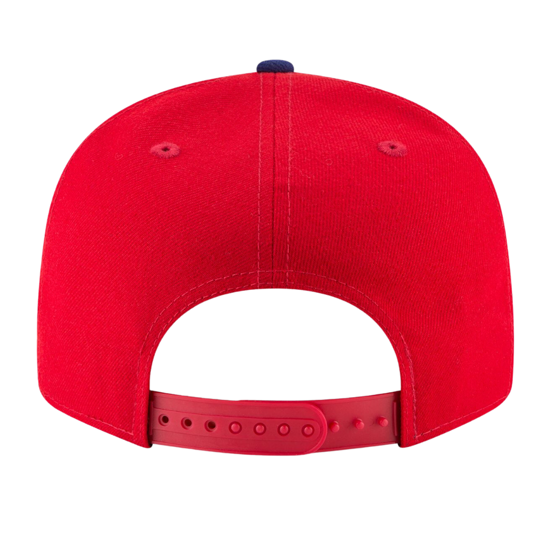 Philadelphia Phillies Official Team Color Red New Era 9FIFTY Adjustable Snapback Hat