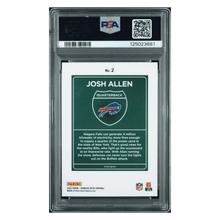Josh Allen PSA 9 2024 Panini Donruss Optic Downtown! Card #2