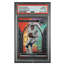 Dak Prescott PSA 10 2022 Panini Mosaic Glass Mosaic Case Hit Card #GM10