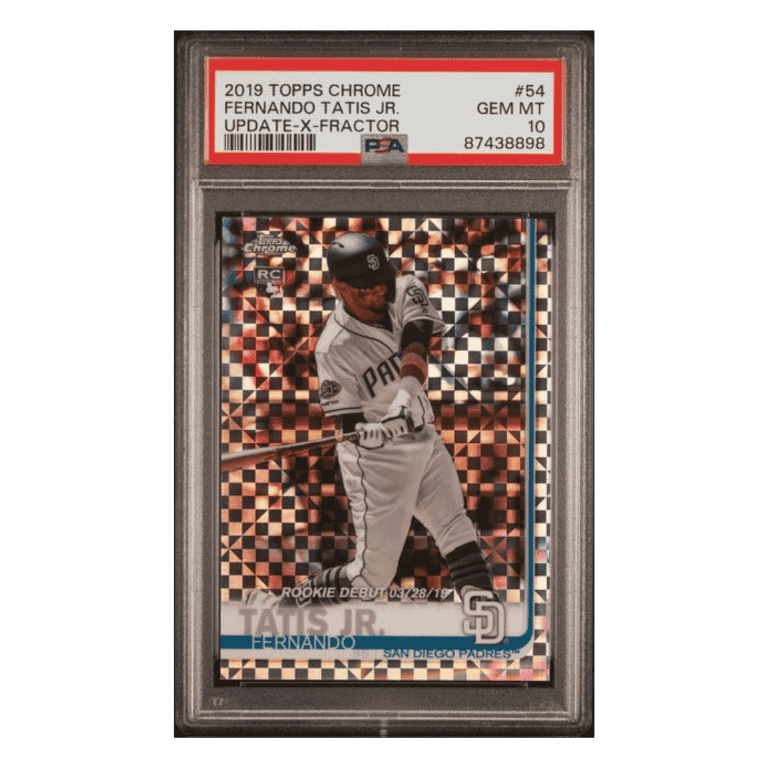 Fernando Tatis Jr PSA 10 2019 Topps Chrome Update X-Fractor #d/ 199 Card #54