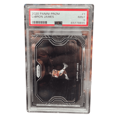 LeBron James PSA 9 2020 Panini Donruss Prizm Card #1