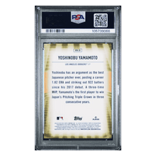 Yoshinobu Yamamoto PSA 9 2024 Topps Home Field Advantage Rookie RC Card #HFA20