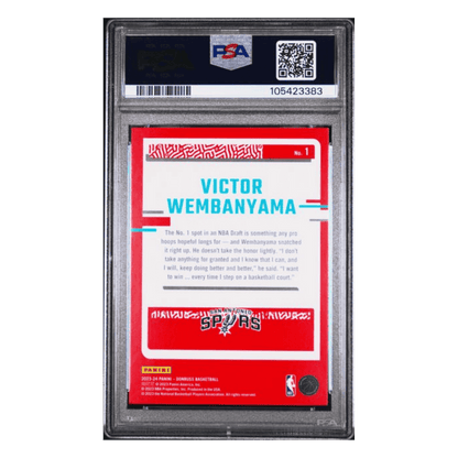 Victor Wembanyama PSA 9 2023 Panini Donruss The Rookies Card #1