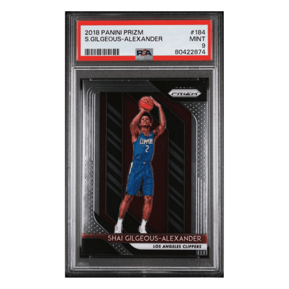 Shai Gilgeous-Alexander PSA 9 2018 Panini Prizm Card #184