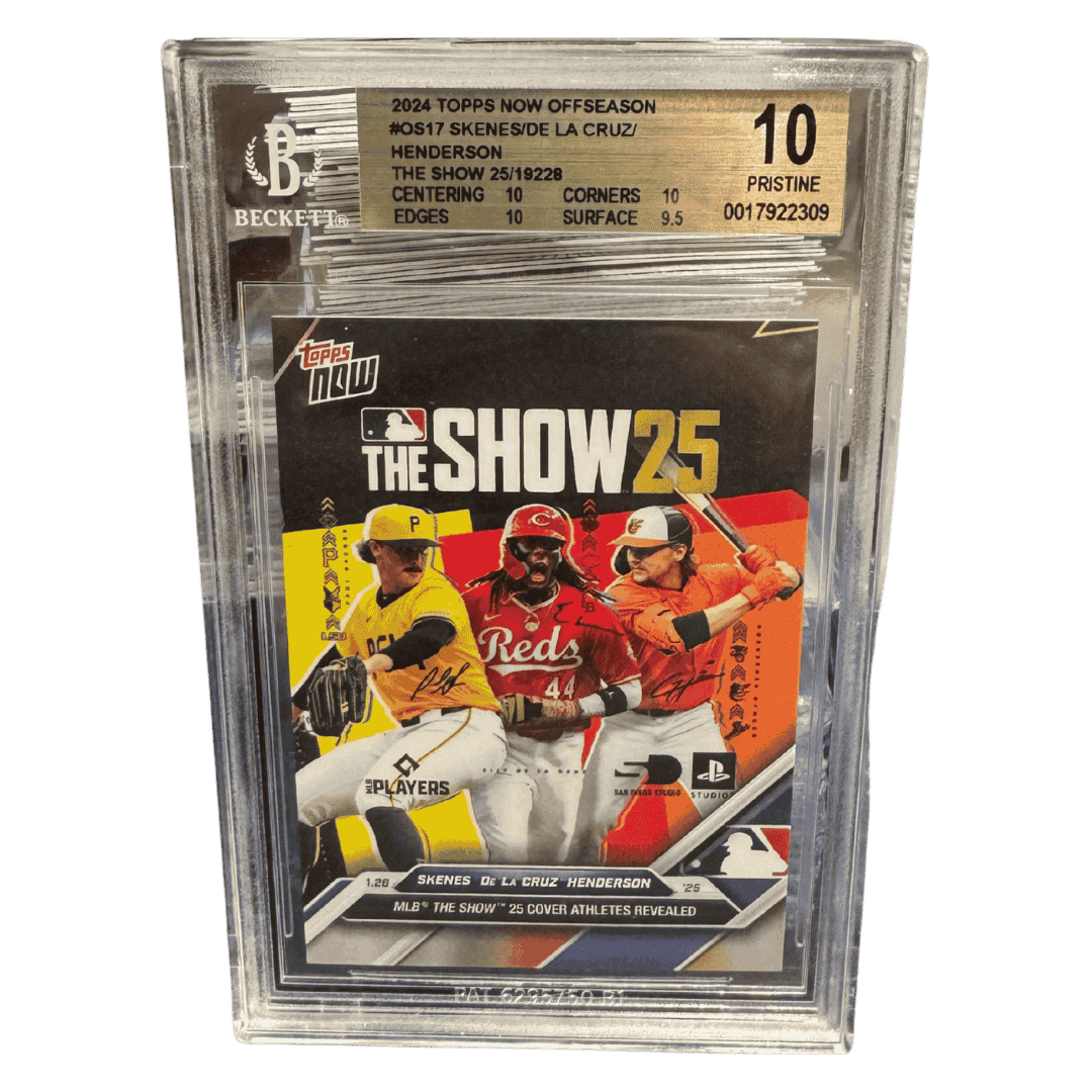 Paul Skenes Elly De La Cruz Gunnar Henderson BGS 10 2024 Topps Now Offseason Card #OS17