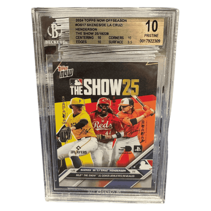 Paul Skenes Elly De La Cruz Gunnar Henderson BGS 10 2024 Topps Now Offseason Card #OS17