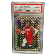 Russell Westbrook PSA 10 2019 Panini Mosaic Stained Glass Card #2