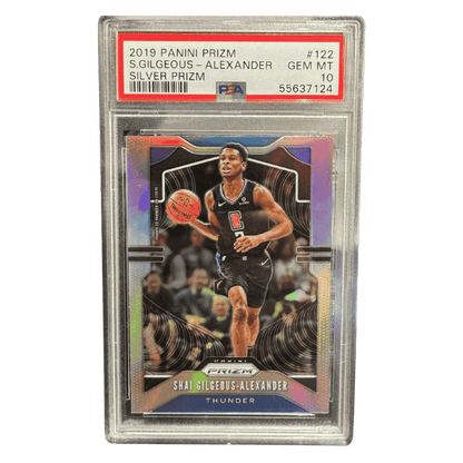 Shai Gilgeous-Alexander PSA 10 2019 Panini Prizm Silver Card #122