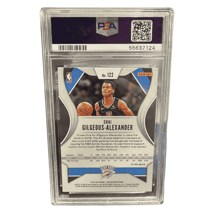 Shai Gilgeous-Alexander PSA 10 2019 Panini Prizm Silver Card #122