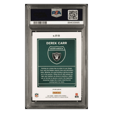 Derek Carr PSA 9 2021 Panini Donruss Optic Downtown Card #DT26