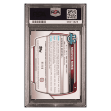 Marvin Mims PSA 10 2022 Topps Bowman University Chrome Prospects Autograph Green Refractor #d/ 99 Card #4