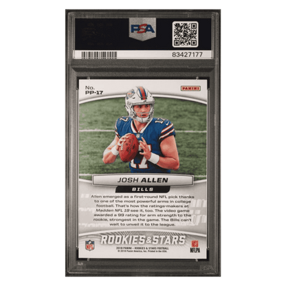 Josh Allen PSA 10 2018 Panini Rookies & Stars Precision Passers Card #PP17