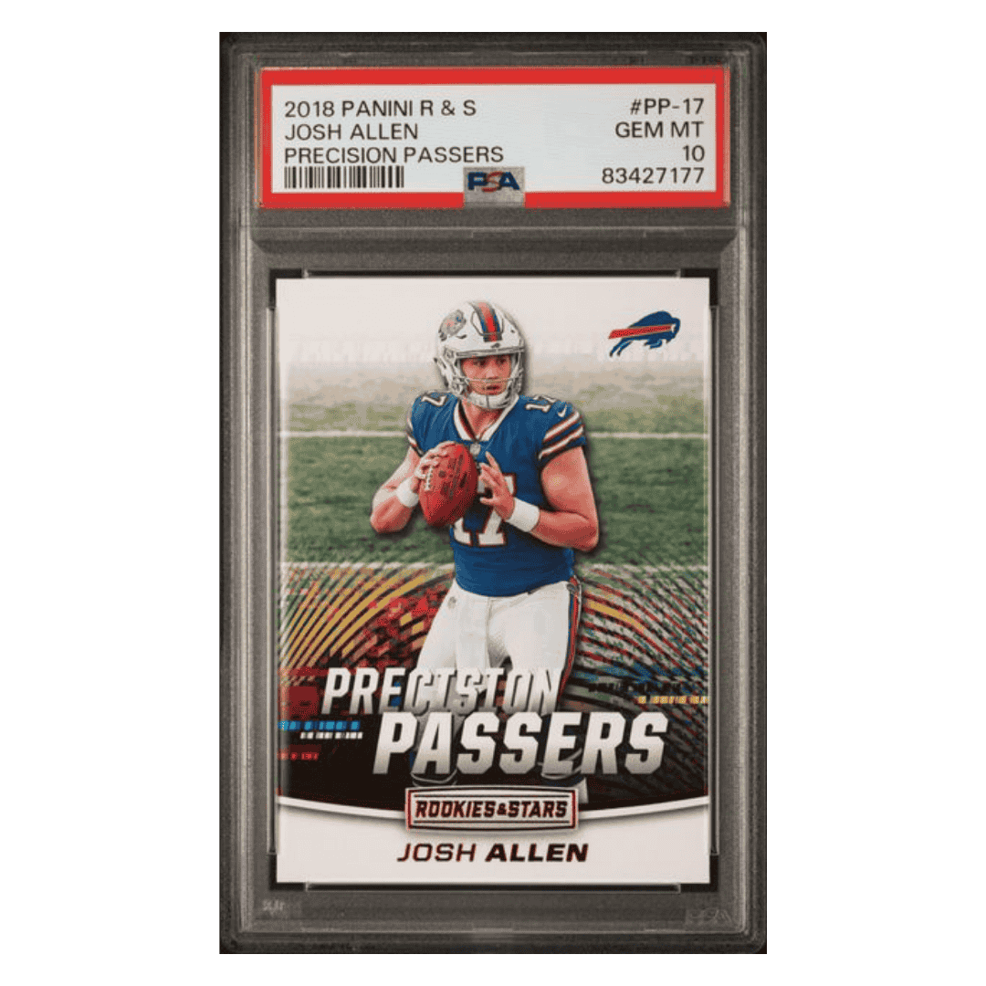 Josh Allen PSA 10 2018 Panini Rookies & Stars Precision Passers Card #PP17