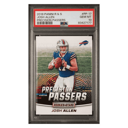 Josh Allen PSA 10 2018 Panini Rookies & Stars Precision Passers Card #PP17