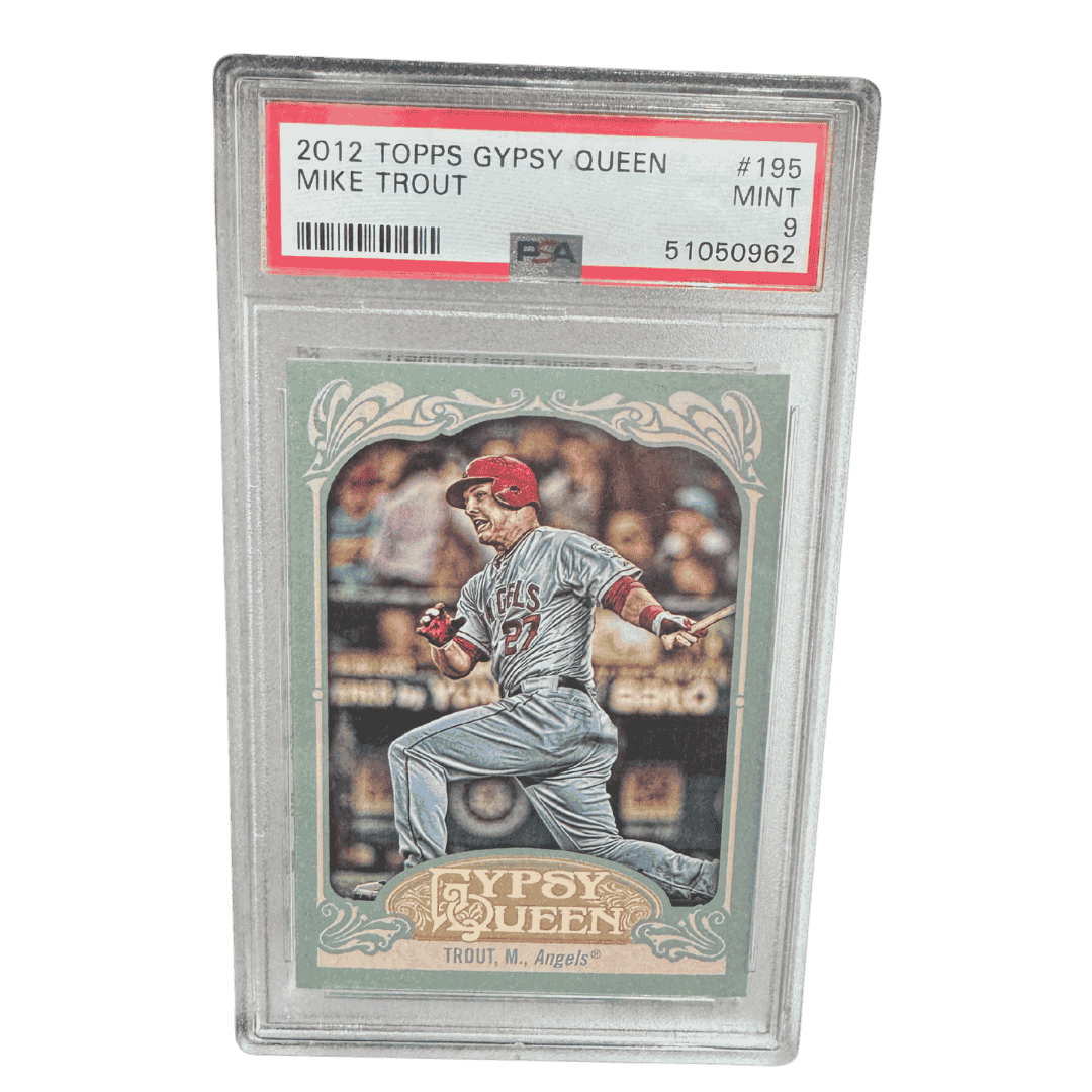 Mike Trout PSA 9 2012 Topps Gypsy Queen Card #195