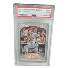 Mike Trout PSA 9 2012 Topps Gypsy Queen Card #195