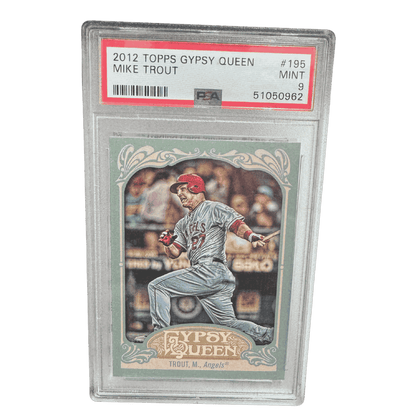 Mike Trout PSA 9 2012 Topps Gypsy Queen Card #195