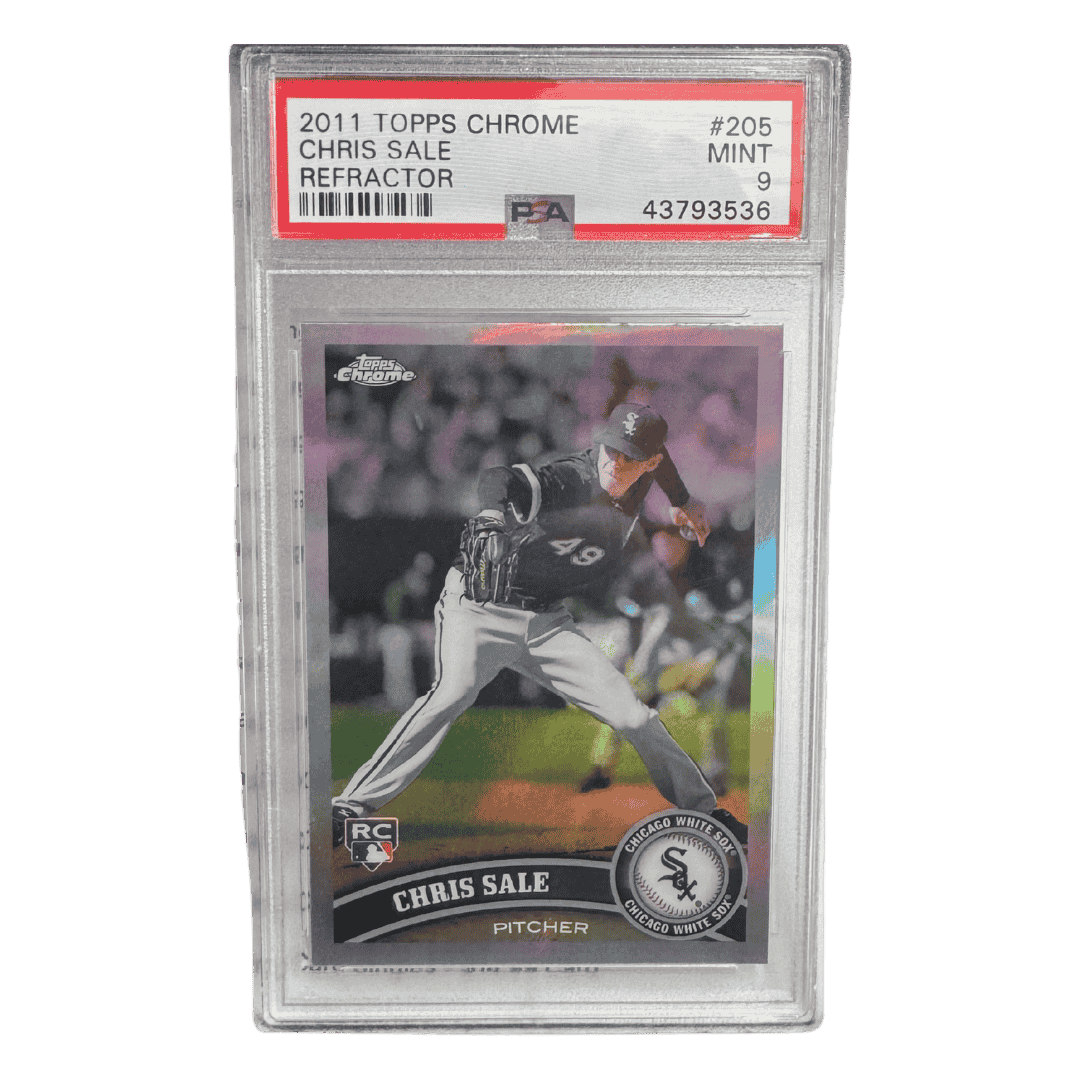 Chris Sale PSA 9 2011 Topps Chrome Refractor Rookie RC Card #205