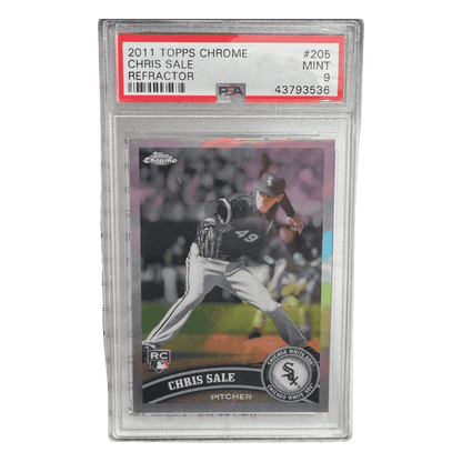 Chris Sale PSA 9 2011 Topps Chrome Refractor Rookie RC Card #205