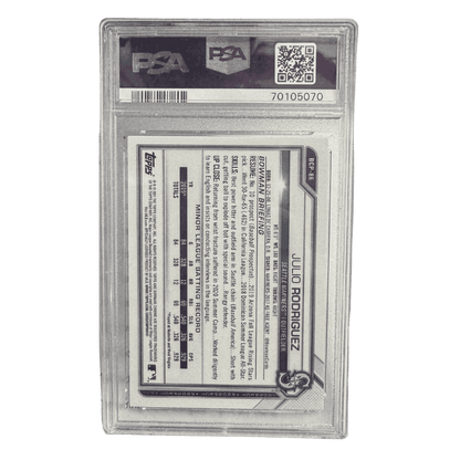 Julio Rodriguez PSA 9 2021 Topps Bowman Chrome Prospects Card #BCP86