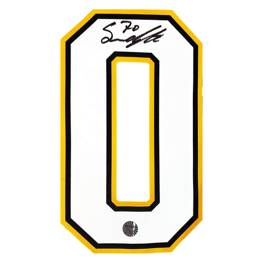 Oskar Sundqvist St Louis Blues Autographed White/ Yellow Loose Jersey #0 - Fan Cave COA