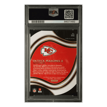 Patrick Mahomes PSA 10 2020 Panini Select Die Cut Neon Green Prizm Card #302