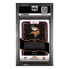 Justin Jefferson PSA 9 2024 Panini Select Gold Shock #d/ 10 Card #174