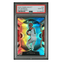 Joe Burrow PSA 10 2020 Panini Select Silver Prizm Rookie RC Card #46