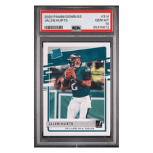 Jalen Hurts PSA 10 2020 Panini Donruss Rated Rookie Card #314
