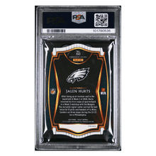 Jalen Hurts PSA 8 2020 Panini Select Die Cut Tri Color Prizm Rookie RC Card #150