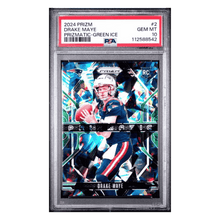 Drake Maye PSA 10 2024 Panini Prizm Prizmatic Green Ice Rookie RC Card #2