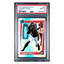 Ja'Marr Chase PSA 10 2021 Panini Donruss Optic Holo Rated Rookie Card #207